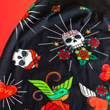 In Stock - Rockabilly Tattoo Pencil Skirt - Size S -- 4336435998