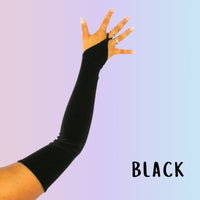 Custom Stretch Velvet Fingerless Gloves - S-2XL