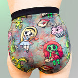 In Stock Alice In Zombieland High Waist Briefs - XS -- 1511483420