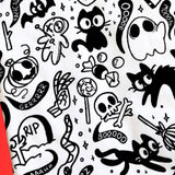 In Stock Kids Halloween Colour-In Long Sleeve Raglan Tshirt 2-3y -- 4391940067