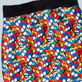 In Stock - Rubik's Cube Print Mini Skirt - M -- 4472829383