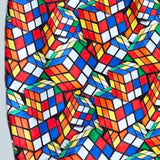 In Stock - Rubik's Cube Print Mini Skirt - M -- 4472829383