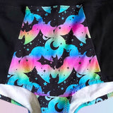 In Stock Starlight Bats High Waisted Retro Booty Shorts S -- 4473398732