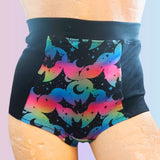In Stock Starlight Bats High Waisted Retro Booty Shorts S -- 4473398732