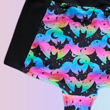 In Stock Starlight Bats High Waisted Retro Booty Shorts S -- 4473398732