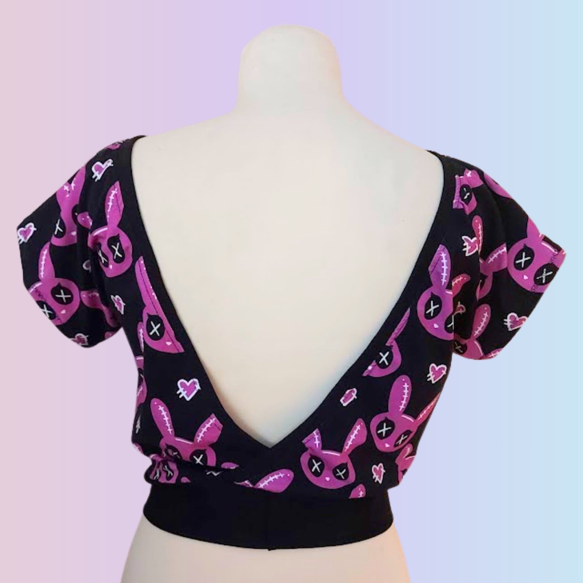 Custom Print Low Cross-Back Dolman Crop Top XXS-3XL – Pandemonium