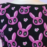 Custom Print Low Cross-Back Dolman Crop Top XXS-3XL