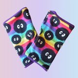 Winter Snood and Fingerless Gloves Set - Rainbow Sprites