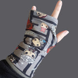 Winter Snood and Fingerless Gloves Set - Labyrinth
