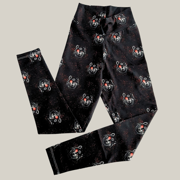 In Stock A8E Spirit Wolves Leggings - size M -- 296500858443