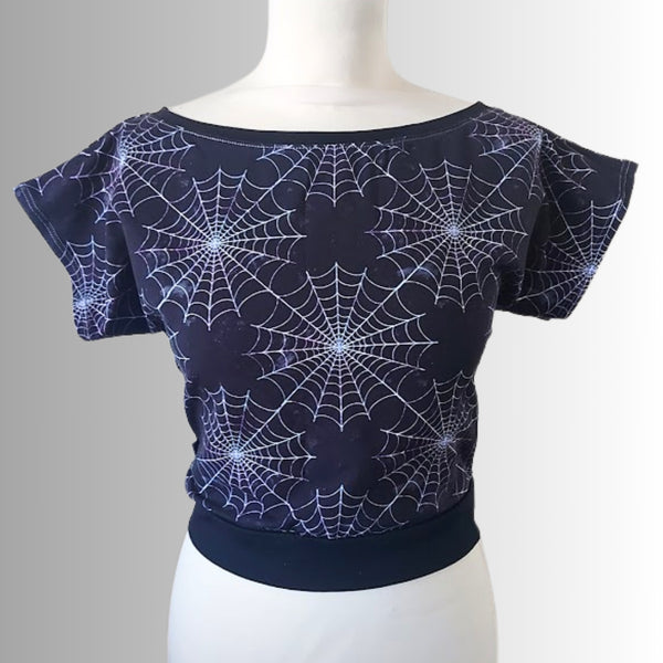In Stock Cosmic Webs cropped tee - M -- 1754370164
