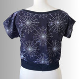 In Stock Cosmic Webs cropped tee - M -- 1754370164