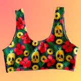 In Stock Tropiskull Classic Crop Bikini Top - XS -- 1759778254