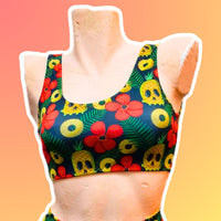 In Stock Tropiskull Classic Crop Bikini Top - XS -- 1759778254