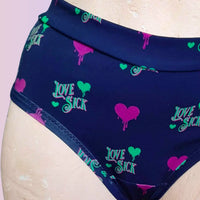 In Stock Cheeky Cut Briefs - Love Sick - Size S -- 1768583781