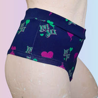 In Stock Cheeky Cut Briefs - Love Sick - Size S -- 1768583781