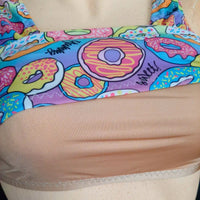 In Stock Donuts Longline & High Waist Tankini/Bikini Set - S -- 4337477701