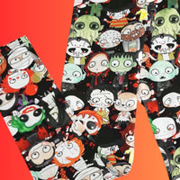 In Stock Kids Horror Friends leggings 9-10y A8E -- 4374656800