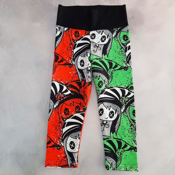 In Stock Box Elf Mash Up Christmas Leggings 1-2y -- 1561030710