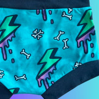 In Stock Slime Bolts bummies/baby shorts A8E 3-6m -- 4378642597