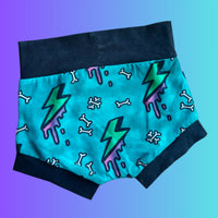 In Stock Slime Bolts bummies/baby shorts A8E 3-6m -- 4378642597