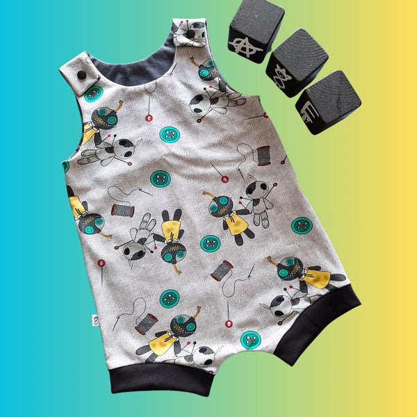 In Stock Kids Shortie Romper Little Poppets 18-24m -- 4383304191