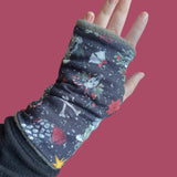 Custom Print Cosy Fingerless Gloves/Arm Warmers - Adult sizes