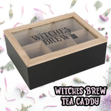 Witches Brew Wooden Tea Caddy