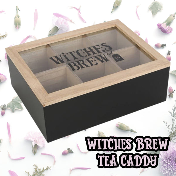 Witches Brew Wooden Tea Caddy