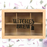 Witches Brew Wooden Tea Caddy