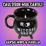 Witches Brew Cauldron Mug Candle - Sandalwood & Vanilla