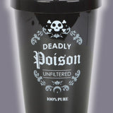 Deadly Poison Gothic Tumbler – 500ml Reusable Straw Cup for Cold Drinks