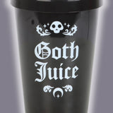 Goth Juice Tumbler – 500ml Gothic Reusable Straw Cup for Cold Drinks