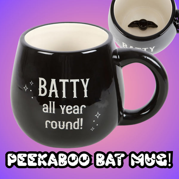 Batty All Year Round Peekaboo Bat Mug