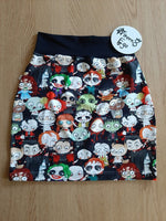 Custom Print Stretch Pencil Skirts - XXS-3XL