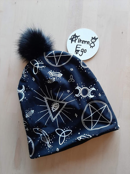 Custom Print Fleece Lined Bobble Hat - Toddler to Adult sizes