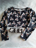 In Stock A8E Dead Bunnies Amelise Long Sleeve Crop top - size M -- 296504744856