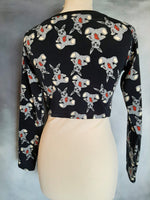 In Stock A8E Dead Bunnies Amelise Long Sleeve Crop top - size M -- 296504744856