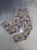 In Stock Zombie Heads leggings 4-5y A8E