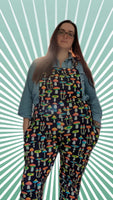 Custom Print "Alina" Overalls - Short, Capri or Full Length XXS-3XL
