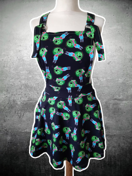 Custom Print Adeline Dungaree Dress - Made to order XXS-3XL